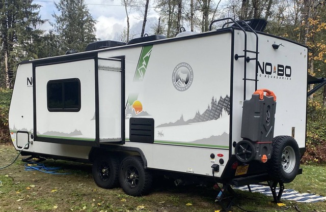Nehalem River waterfront fully contained 24-foot RV