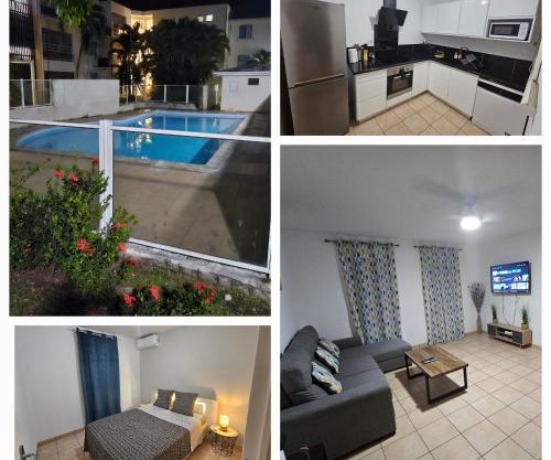 NEW Appart 2 chambres avec piscine proche aeroport