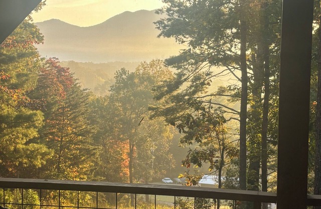 New cabin on its very own mountain ridge with amazing views and full privacy!