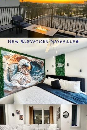 New Elevations Rooftop 5 Min to Downtown Nash