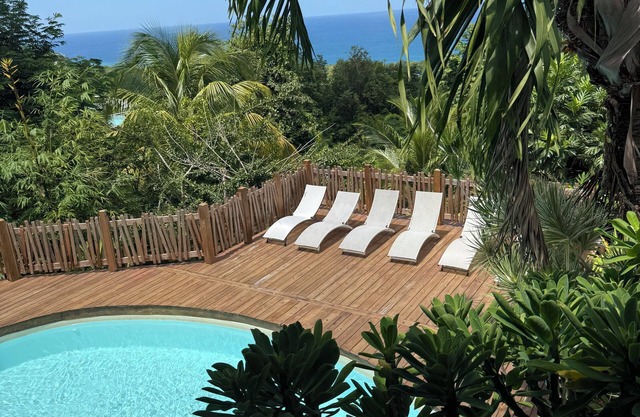 New! Luxurious villa with pool and exceptional view of the Caribbean