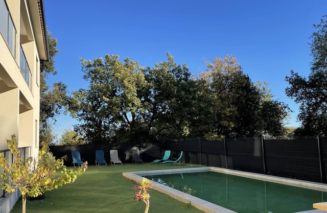 New T3 apartment with swimming pool a few minutes from the beaches and the mountains