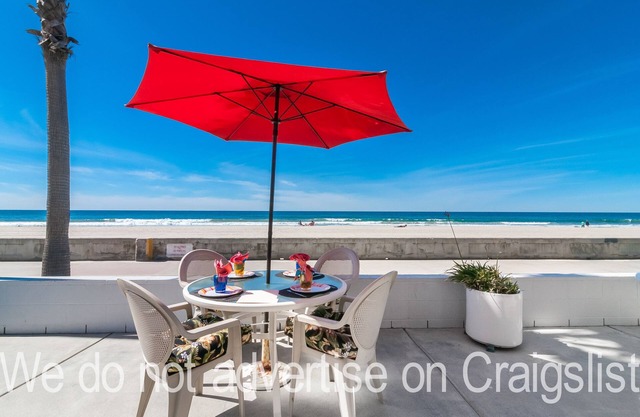 Newly Remodeled! Oceanfront Mission Beach Condo Sleeps 6 with Incredible Views!