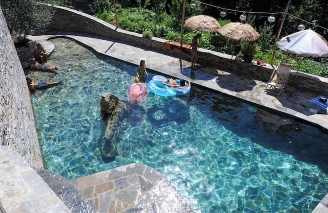 Nice house with pool near a village