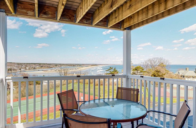 Ocean-view condo overlooking Ogunquit Beach with balcony, pool & tennis