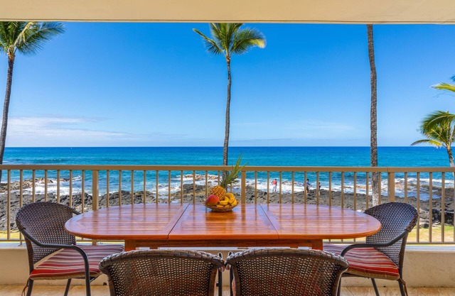 Oceanfront 2nd Floor Corner Unit. Largest two bedroom that sleeps 5 in beds! D18