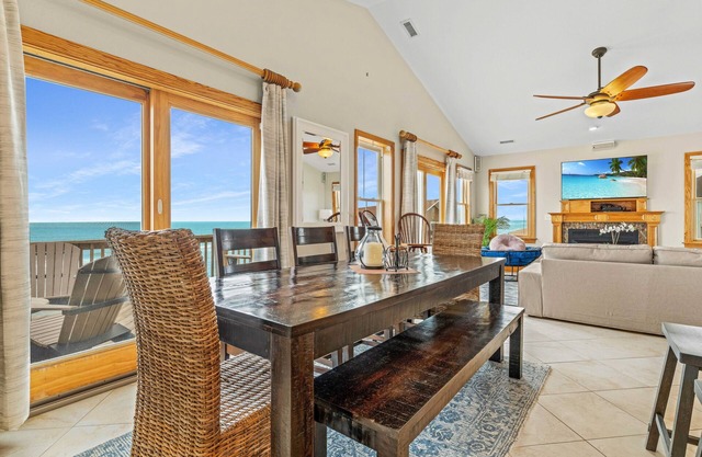 Oceanfront OBX Getaway with Hot Tub Game Room Epic Views backyard Beach!