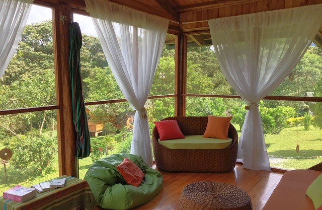Off-Grid Solar Country House with Natural Pool & Sauna in Mindo Countryside