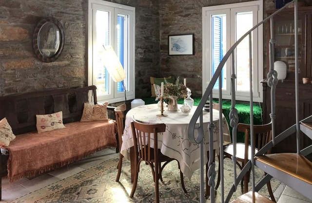 Old Ikarian stone house by the sea, beautifully restored, with all amenities