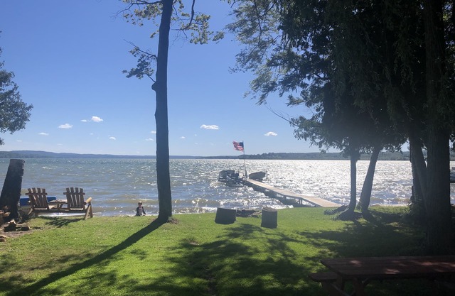 One-bedroom cabin on Lake Leelanau. Sunset view. Dog considered.