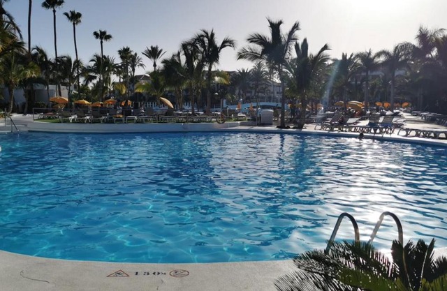 One bedroom appartement at Playa de la Americas 500 m away from the beach with shared pool enclosed garden and wifi