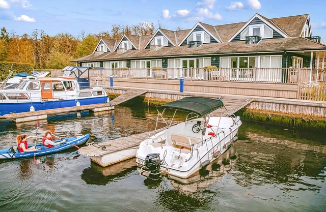 Our premier cottage, with stunning views up and down the River Yare.