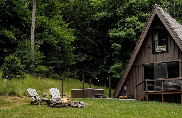 Peaceful A-Frame Chalet w/Hot Tub, Mtn Views Near Hunter + Kaaterskill Falls