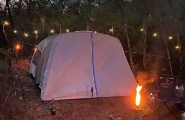 Peaceful campsite -head of Ocala National Forest trails.