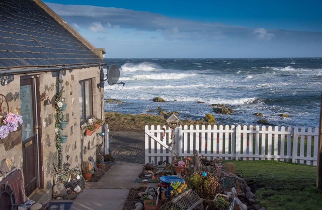 Pew with a View - Pet Friendly seafront cottage, secure shorefront garden