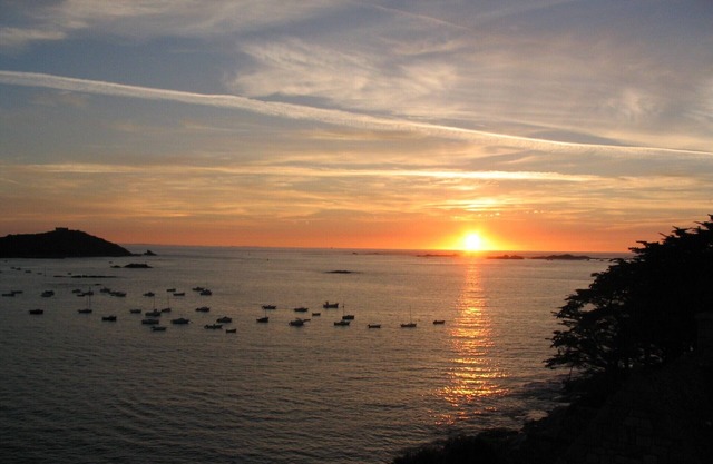 Pink Granite Coast. Unique view Trébeurden. Directly south. Large terrace. Beach 2min