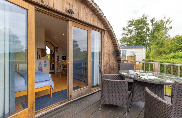 Pod1 Heron Powys River Glamping Pods Builth Wells Wales