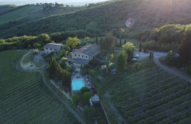 Podere Palazzolo, ancient farmhouse nestled in the hills of Chianti Classico.