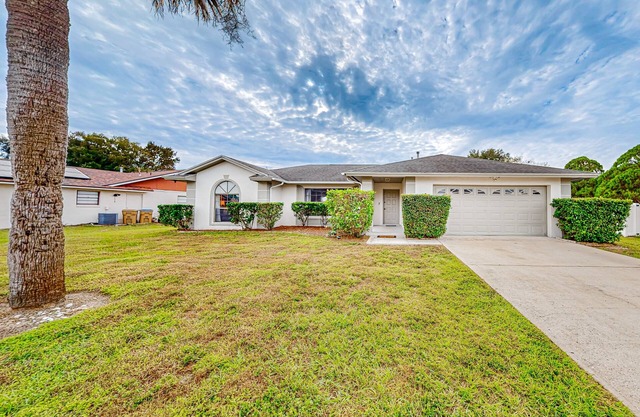 Pond-view home with private pool & game room- dog-friendly