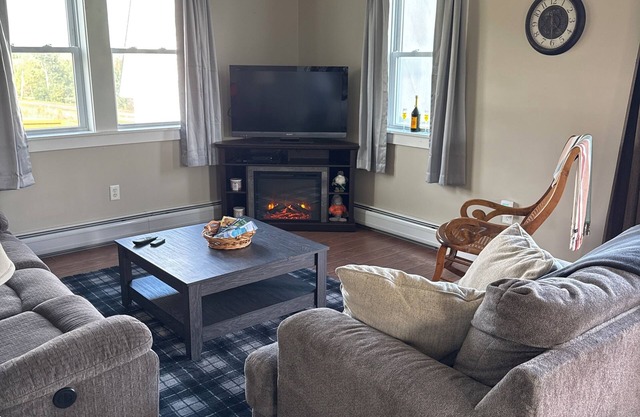 Private 2-bedroom garage apartment in Newport Center, Vermont.