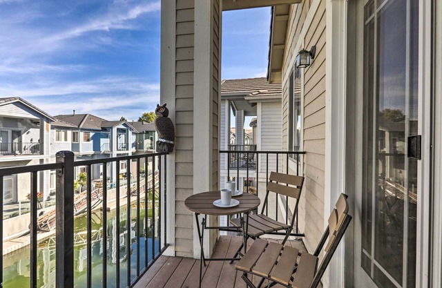 Private Dock & Balcony: Waterfront Sparks Home