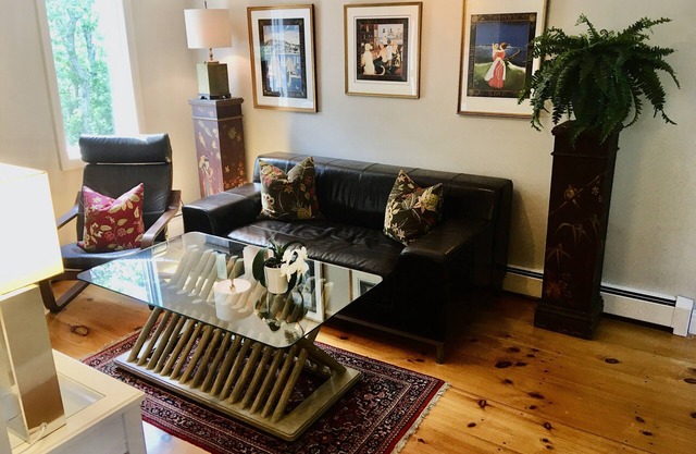 Private entrance suite upstairs: bedroom, TV room, office, bathroom, large deck.