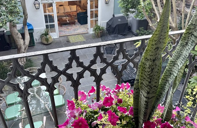 Private historic home in heart of French quarter with secluded gas lit courtyard