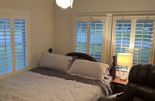 Quiet home in downtown Terrell with a hot tub.