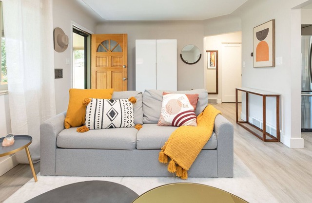 Rare luxury 2BR w/ dedicated workspaces & patio