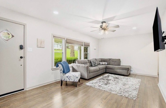 Recently remodeled home with bedrooms and living spaces on the ground floor