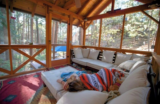 Relax in our Amazing Gazebo on a seasonal brook. Perfect couples retreat!