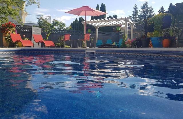 Resort Style 1000 sq ft Suite With Private Heated Pool and Hot Tub