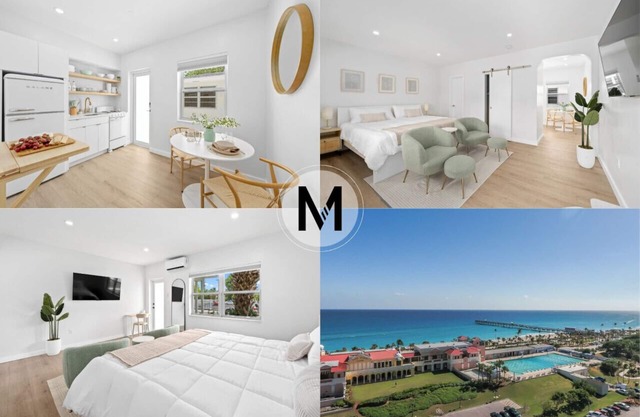 Retro Modern vibes ! King Bed Near beach ! Villa 9