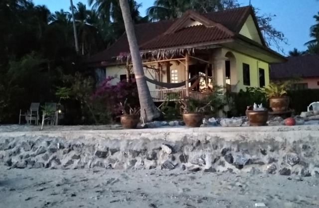 Right on the beach house