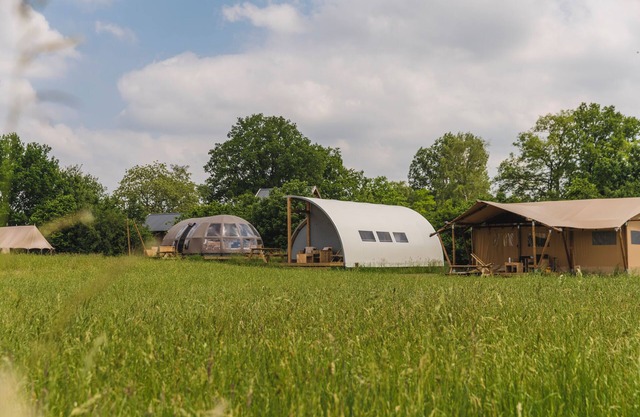 Riverdome with private sanitary faciliti