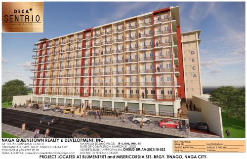 Riverside 2 Bedroom 6Beds Near SM Naga, Landers, S&R and Robinson Naga