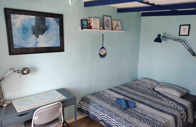 Roof Cabin, on the roof of the house overlooking the Atlantic Ocean.