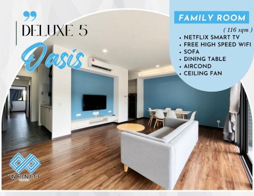 Roxy Sematan Beach Townhouse Deluxe 3 ,5 & 6