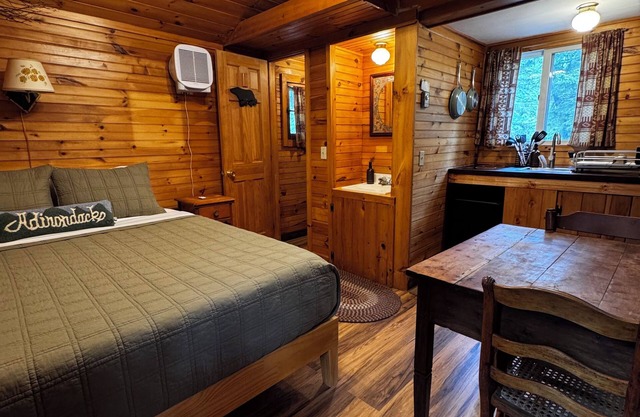 Rustic Skylight Adirondack Cabin