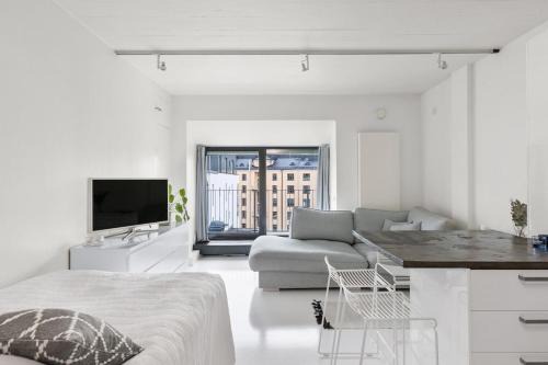 Scandinavian attic apartment in the city center