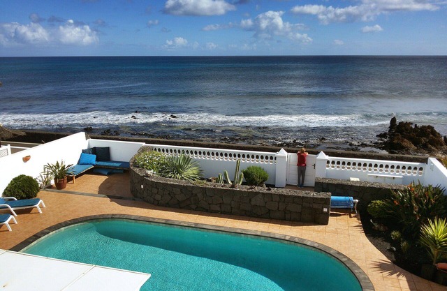 Sea Front, 20 Metres From Sea, With Heated Private Pool And Hot Tub