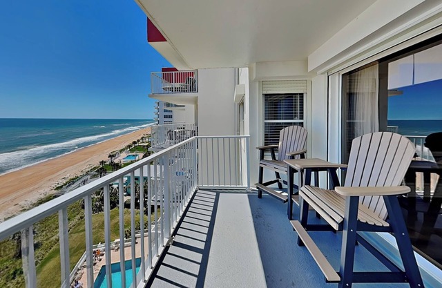 Sea Winds 904 Pet-Friendly Beachfront Condo with Balcony, Beach + Pool Views
