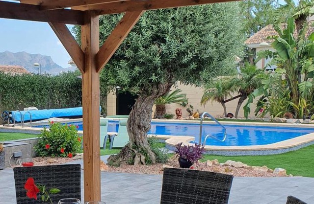 Serene mountain views Spacious garden and sole use of the 10x5m pool