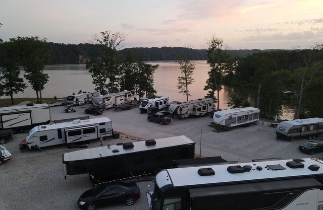 Serenity at Sunny Beach RV Resort in the quiet part of the Ozarks