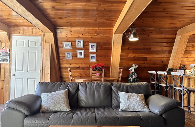 Slope-Side Bliss: A-Frame Haven with Private Hot Tub (Sleeps 7)