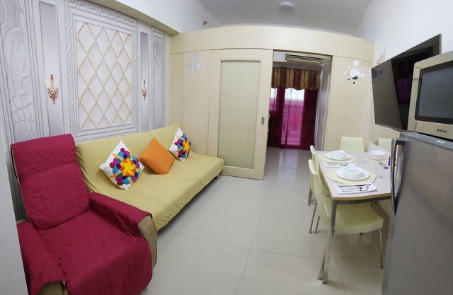 SMDC Light Residences Unit has massage chair, Light Mall linked to MRT station