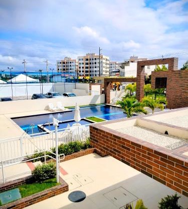 Sol Prime Aracaju - 2 quartos com ar - varanda - vista piscina - a 6 minutos da praia de Aruana