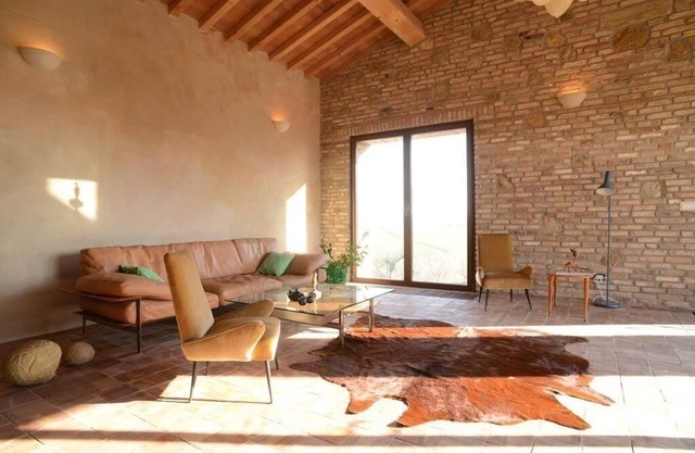 Spacious Apartment in Volterra with Private Parking and Mountain View