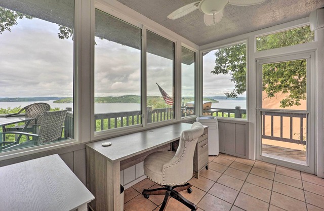 Spacious Beaver Lake Home w/ Stunning Views!