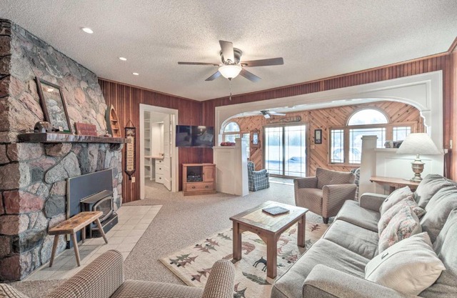 Spacious Home with Deck on Lake Chetek!